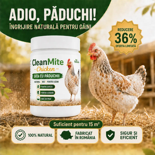 Tratament 100% natural pentru păduchii de găina